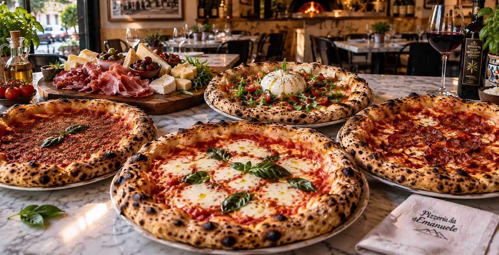 Pizza margherita napoletana de Da Emanuele